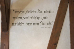 Spruch im Hotel